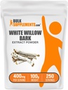 BulkSupplements.com Poudre d'extrait de saule blanche - supplément à base de plantes, poudre de saule blanche - sans gluten, 400mg par portion, 100g (3,5 oz) (paquet de 1)
