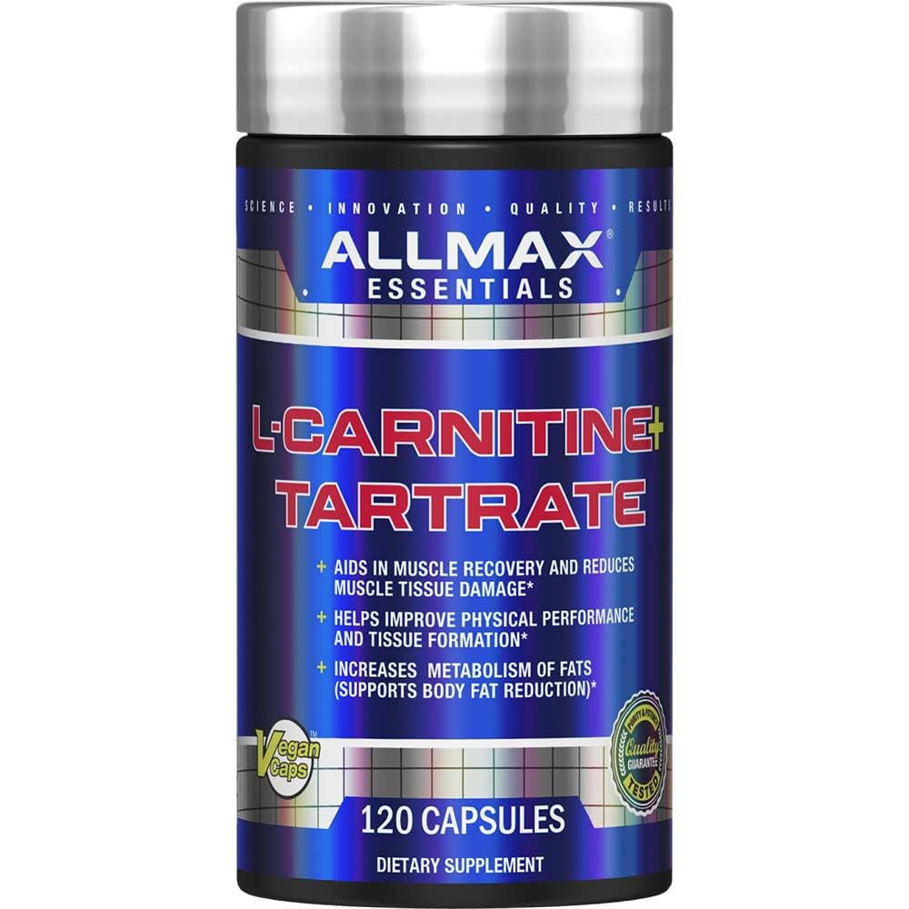 ALLMAX Nutrition L-Carnitine + Tartraat, 120 Capsules