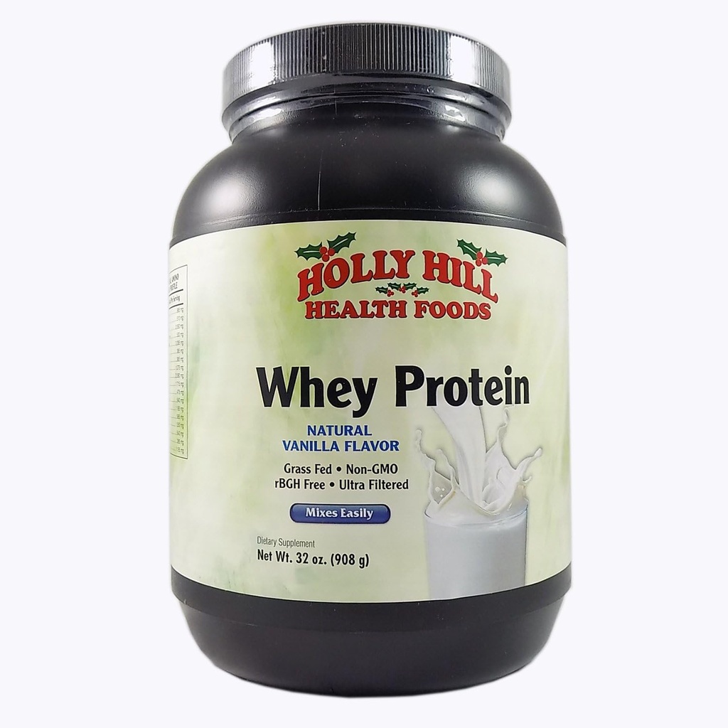 Holly Hill Health Foods, Wei Proteïne, Niet GGO, Vanille, 32 Ounces
