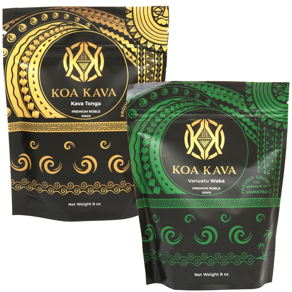 8 Oz Tongan Plus 8 oz Vanuatu Kava Bundle
