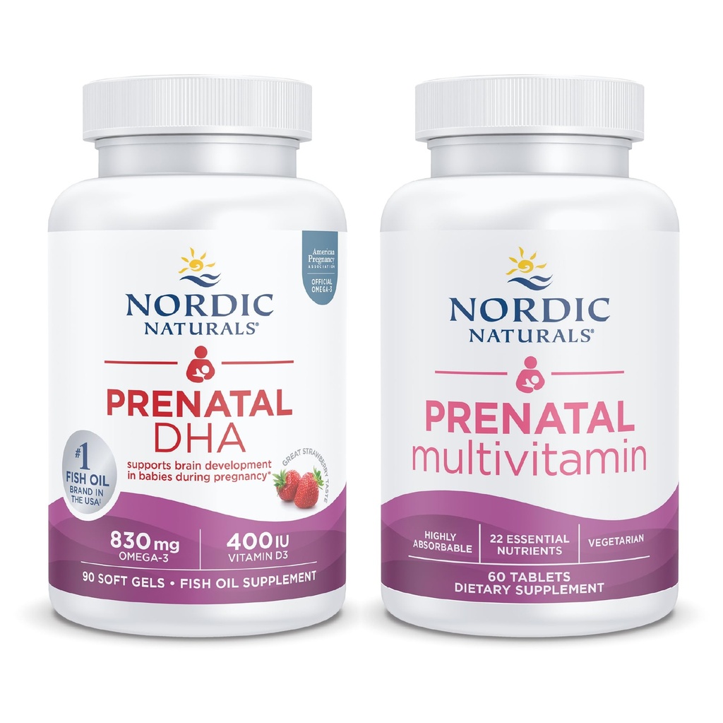 Nordic Naturals Prenatale Starter Pack - Prenatale DHA en Prenatale Multivitamine Tabletten