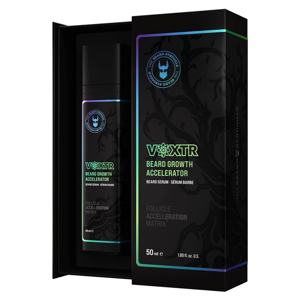 The Beard Struggle Voxtr Beard Growth Serum with Follicle Acceleration Matrix - Beard Serum, 1,69 Fl. Oz. US