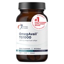 Designs for Health OmegAvail TG1000 - TG (triglyceride) Visoliesupplement met EPA/DHA - Zeer geconcentreerd 1000mg Omega-3 Per Softgel - Natuurlijke Citroensmaak + Geen Fishy Aftersmaak (60 Softgels)