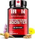 Iron Brothers Suppléments de testostérone Booster pour les hommes, 90 Capsules de testostérone Suppléments pour les hommes pour améliorer la croissance musculaire