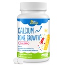500 MG Calciumsupplement met vitamine D3 & K2, zink, magnesium & prebiotica. Kinderen Vitaminen voor de kinderhoogte. Botsterkte, Hoge Absorptie, Oranje Kauwtabletten, Non-GMO, Glutenvrij, 60 Tabs