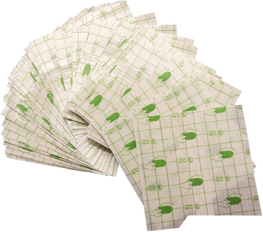 100 st Waterdichte Transparante Stretch Kleefband Roll: Transparante Film Dressing Tweede Huid Healing Beschermende Clear Kleefbandages Tattoo Levert producten (2.8*3.1inch)