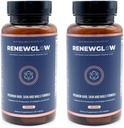 SRILAbs Renewglow Biotin 5000mcg Hair Growth Supplement for Women 40 Plus - Gotu Kola Vitamine E, C zink voor gezond haar, huid en nagels met 27 Schoonheid verbeterende voedingsstoffen
