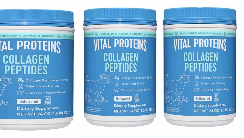 Vitale eiwitten Collageen Peptides Powder, bevordert haar, nagel, huid, bot en Joint Health, UNFLAVORED 24OZ & Chocolate 32OZ (variëteit)