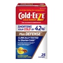 Cold-Eeze Plus Défense Manuka Miel naturel Lemon Zinc Lozenges, remède homéopathique à froid, raccourcit les symptômes du rhume, favorise la santé immunitaire, Sambucus Nigra, Echinacea et Rose HIPS, 25 Ct.