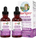 Syrup de la mûre aînée USDA Aîné biologique $ Supplément de soutien immunitaire pour adultes et enfants sans sucre pour les âges 1+.