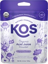 KOS USDA Organic Acai Powder, Unsweetened Superfood - Natural Antioxidant, Acai Berry for Smoothies and Bowls - Polyphenol Abundant, Gluten-Free, Non-GMO, Climate Friendly resealable Bag, 40 Servings