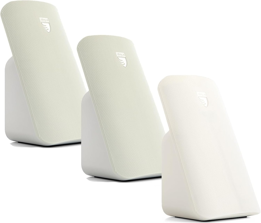 Verpakking van 3-2 Mint Green, 1 Sneeuwwitje - Elvy Advanced EMF Blokker voor mobiele telefoon en Qi draadloze oplader: slaaphulp apparaat met EMF-bescherming, snelle oplader met stralingsblokker voor mobiele telefoons