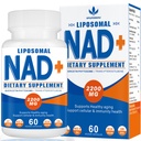2200 mg liposomaal NAD+ Supplement - Verbetert Cell Energy & Aging Defese, 60 capsules