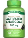 De waarheid van de natuur Geactiveerde Charcoal Capsules 780 mg 