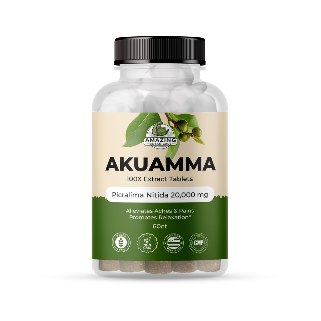 Amazing Botanicals Akuamma Extract Tablets 