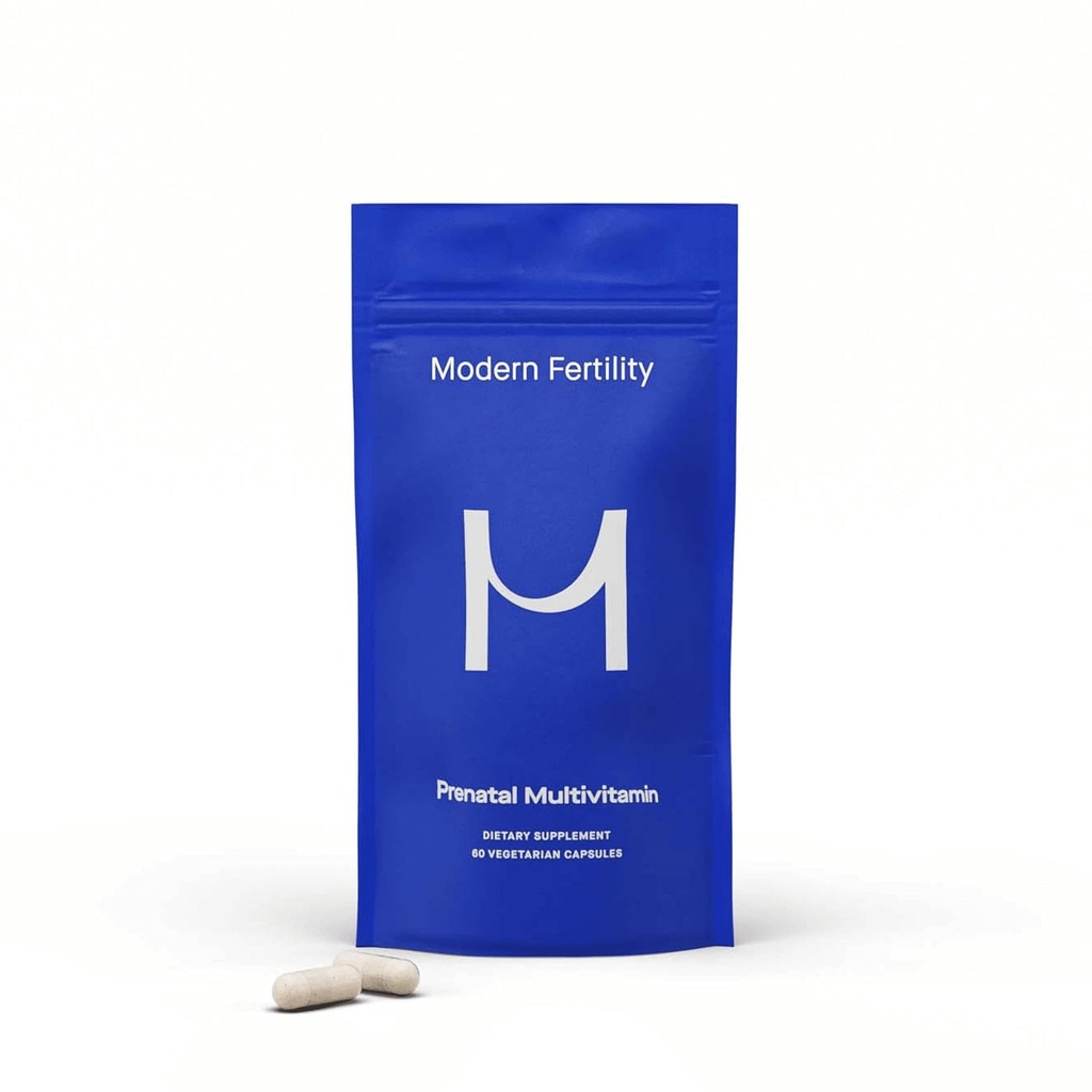 Moderne vruchtbaarheid Prenatale Multivitamine Ontwikkeld met OB-GYNs, Bevat 12 essentiële voedingsstoffen voor ondersteuning voor, tijdens en na de zwangerschap, 30-dagen levering (60 capsules)