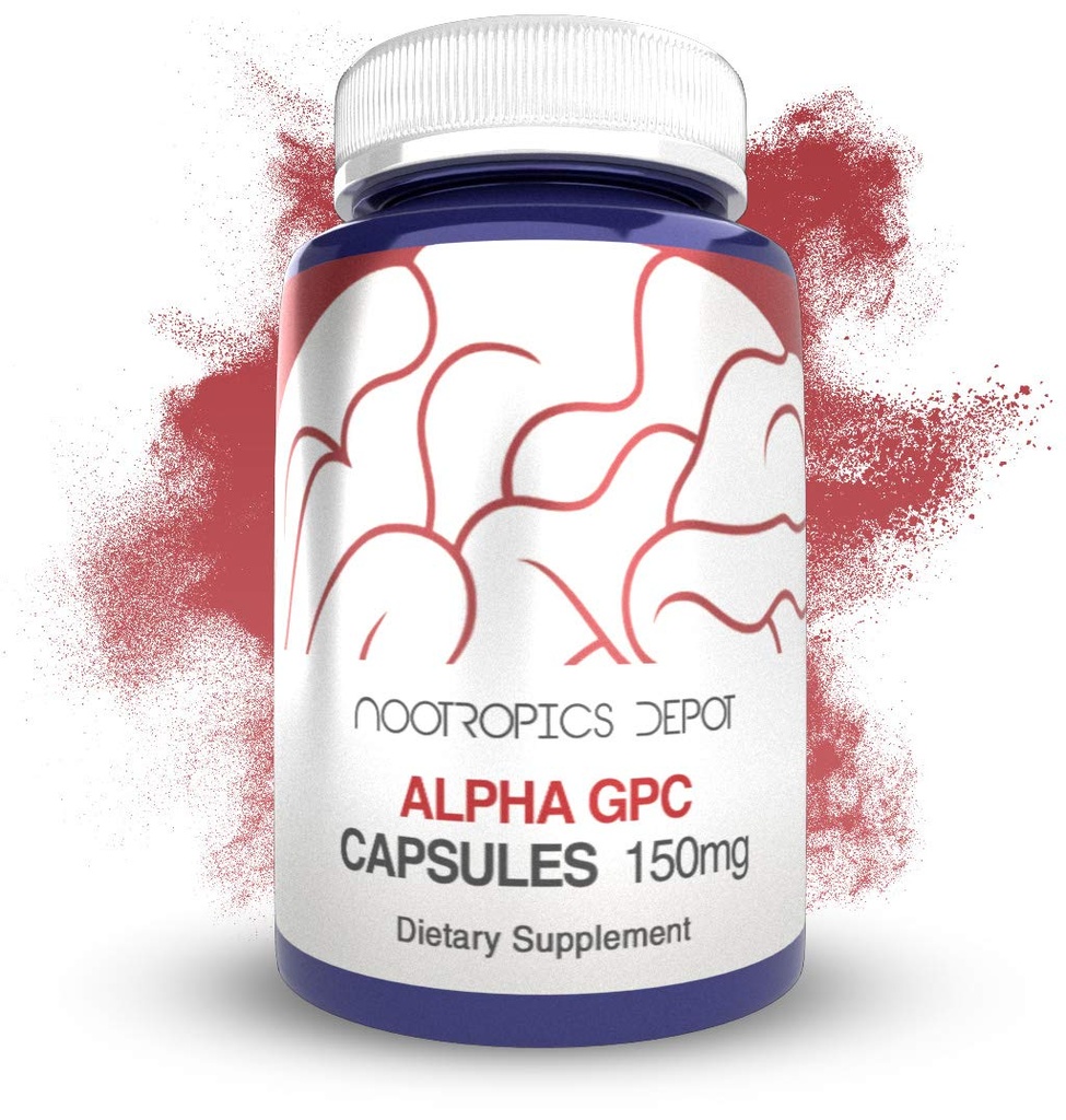 Nootropics Depot Alpha GPC-capsules 150 mg 180 Telling 