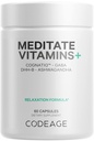 Codeage Meditatie Vitaminen+ Supplement - CognatiQ, DHH-B, GABA, Ashwagandha, Biologische Paddenstoelen, Bosbessen - BDNF Hersenpillen en Neuroproteïne - Veganistisch, Non-GMO, Glutenvrije - 60 Capsules