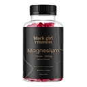 Vitamines Fille Noire - Gommies de magnésium, pour le sommeil, l'immunité et le soutien des os. Supplément de citrate de magnésium avec (100mg) par portion, sans gluten (Berry mélangé). 60ct