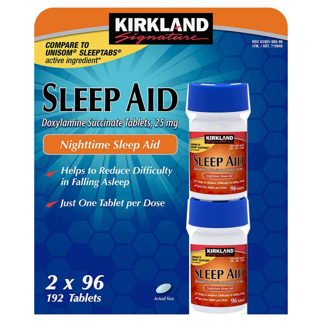 Kirkland Signature Sleep Aid, 192 tabletten