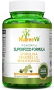 NutreeVit Pure 100% Organische Spirulina + Chlorella + Tarwegras - Krachtige Superfood - Veggie Capsules 500mg