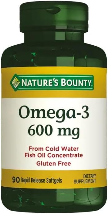Nature's Bounty Fish Oil 2400 mg dubbele sterkte Odorless 90 Softgels (verpakking van 3)