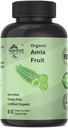 Biologische Amla Capsules - Indiase kruisbessen voor natuurlijke vitamine C, Ondersteuning voor huid en haar 60 capsules