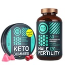 WILDE BRANDSTOF Mannelijke Vruchtbaarheid Supplement en Keto Gummies Gezondheid en energie bundel