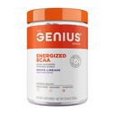 Genius BCAA Powder - 5g Vegan BCAAs L-Glutamine, Cognizin & Rhodiola Muscle Recovery Energy Support 100mg Cafeïne Pre, Intra, Post-workout Nootropic Supplement for Focus & Performance - Grape Limeade