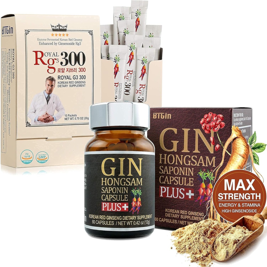 Gin Hongsam + RG3 300 Premium Bundle Koreaanse Rode Ginseng
