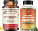 Berberine Complex Supplement en Burn Gummies volledige gewichtsverlies Ondersteuning met groene thee & Bitter Meloen 