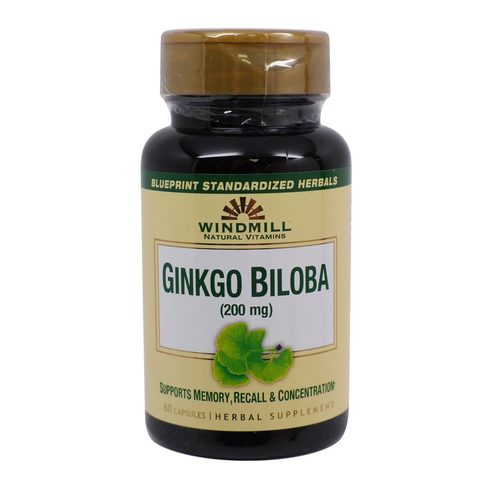 Ginkgo Biloba 200mg 60 Caps par moulin à vent