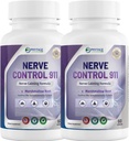 Zenuwcontrole 911 - Natuurlijke planten gebaseerd nerve Health Supplement Capsules- 2 Pack