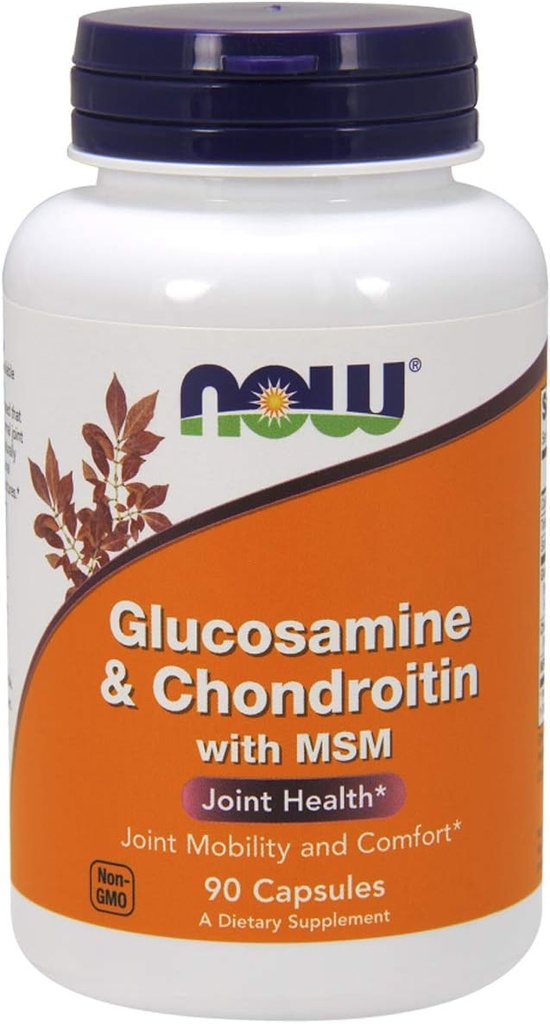 NOW Foods Glucosamine & Chondroitin met MSM, 90 Tel.