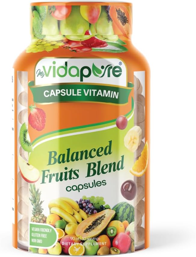 MYVIDAPURE Mélanges de fruits équilibrés – Alimentation naturelle entière – Superfood! – Non-OGM – Vegan Friendly