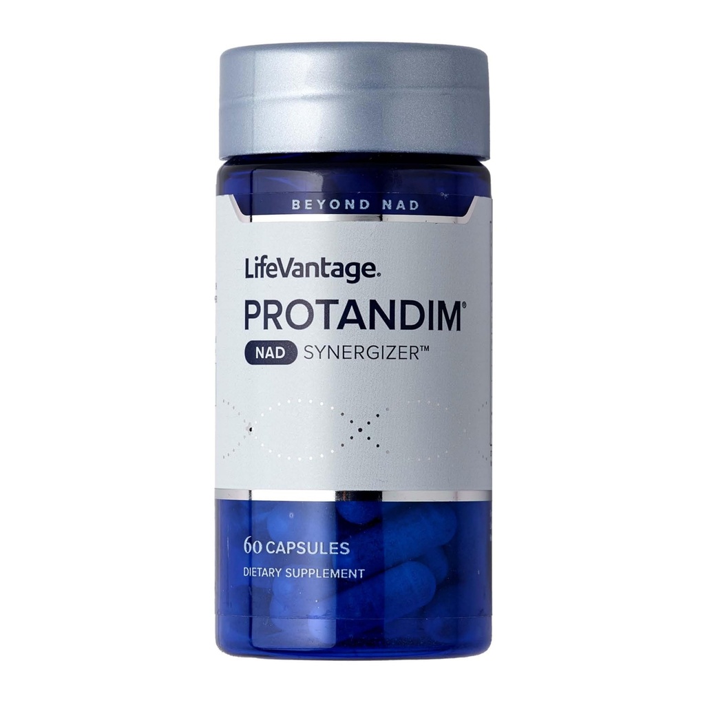 LifeVantage Protandim NAD Synergizer, supplément NAD pour l'énergie, l'humeur, le vieillissement en santé, l'activation de sirtuine, l'énergie cellulaire et le soutien vasculaire, éliminer les déchets cellulaires, 60 capsules