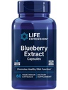 Life Extension Blueberry Extract Capsules, ondersteunt cognitieve en geheugengezondheid, helpt bij het behoud van reeds gezonde cholesterol niveaus, bestrijdt oxidatieve stress, glutenvrije, niet-GMO, vegetarische, 60 capsules