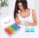 Maandelijkse pil Organizer 2 keer per dag, 30 dagen pil Organisator met 32 dagelijkse pil Box en Travel Case, voor Geneeskunde, Vitamine, Visolie, Supplementen Comfortabele handgreep, BPA-Free.(Clear)