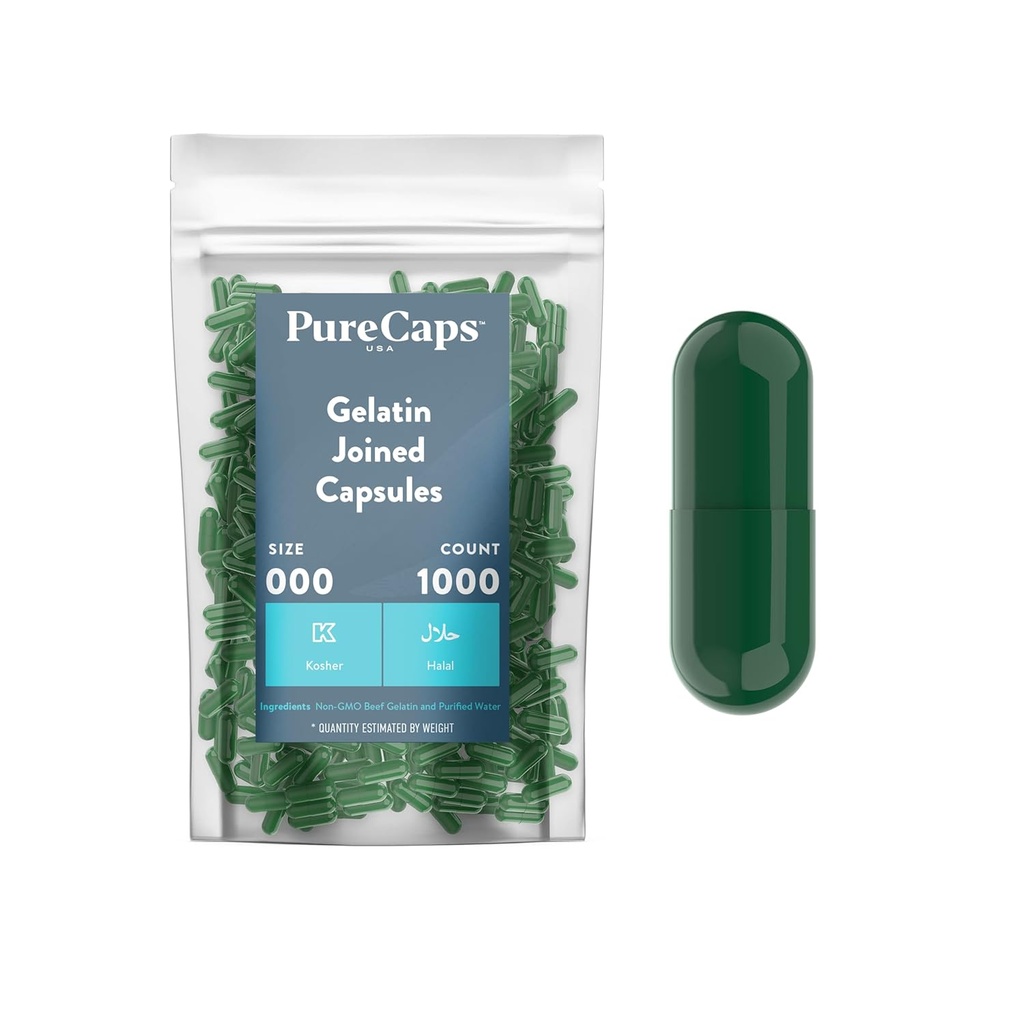 Purecaps USA - Lege pil Capsules met vulling Maat 000