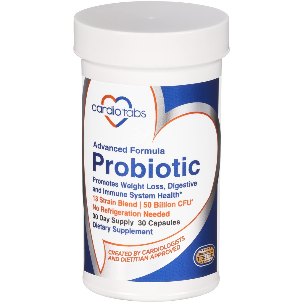 Advanced Probiotic w/50 Miljard CFU per portie, Shelf Stable, Men's and Women's Probiotic Supplement to Stay Fit, 30 Capsules
