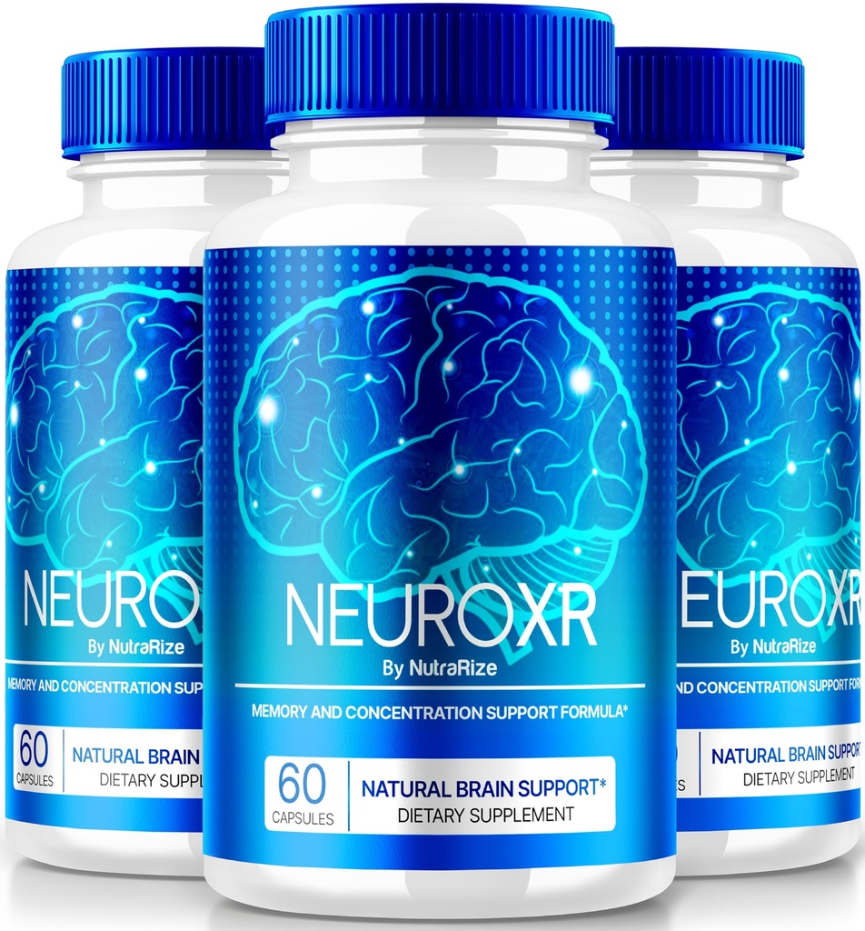 (3 Pack) NeuroXR Capsules, Officiële Neuro XR Pillen, Premium Formule met Natuurlijk Afgeleide Ingrediënten om Geheugen en Focus te ondersteunen, Neuro X R Reviews (180 Capsules)