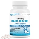 Pureen Labs Dairy Relief Snelwerkende Lactase Enzyme 9000 FCC, Lactose Intolerance Pillen 360 Tabletten