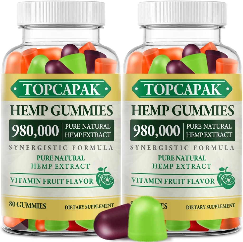 Hmep Gummies haute puissance infusée à l'huile d'hémothérapie biologique pure 160 Compte