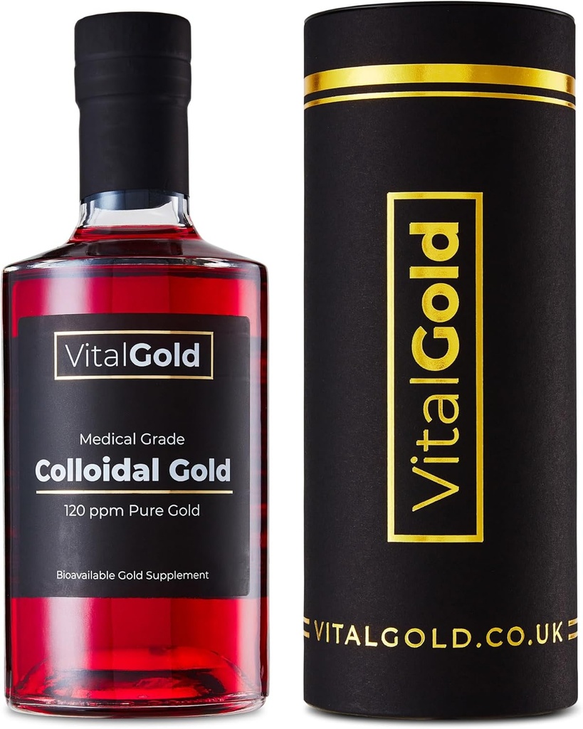Or colloïdal 120 PPM - 500ml - Supplément d'or ultra-fort