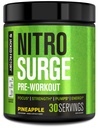 Gejackte fabriek NITROSURGE pre-workout supplement - eindeloze energie, Instant Strength Gains, Duidelijke Focus, Intense Pumps - NO Booster en krachtige preworkout energiepoeder - 30 porties, Ananas