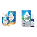 TheraTears Omega 3 Supplement, 1200mg, 90 CT (verpakking van 1) & Sterilid Eyelid Cleanser en Gezichtswash, voor geïrriteerde ogen, 2 floz Spray