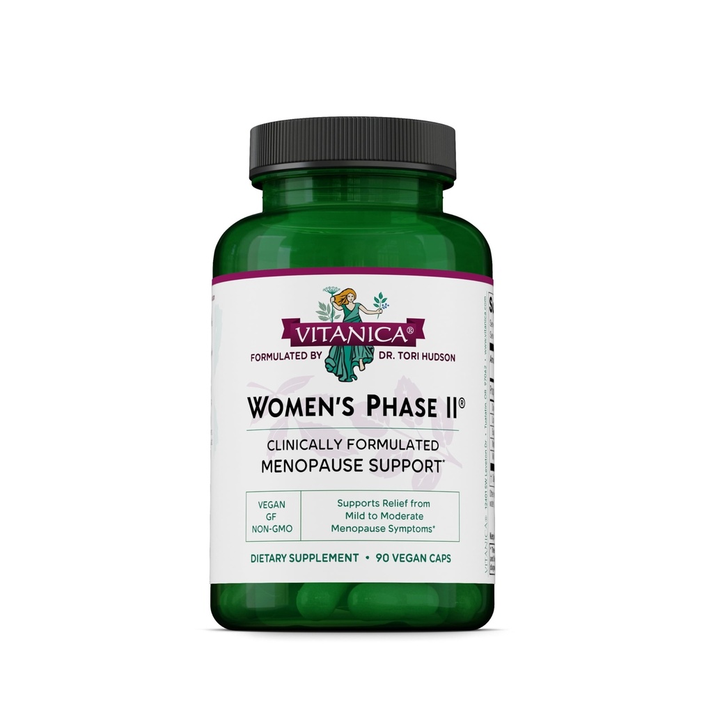 Vitanica Dames Fase II, Menopauze Support, Vegan, 90 capsules