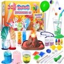 UNGLINGA 30+ Experimenten Science Kits voor kinderen, S.T.E.M Educational Project Activiteiten Speelgoed Gifts voor jongens Meisjes, Chemie Set, Bouncy Ball, vulkaanuitbarsting