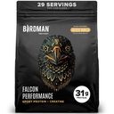 BIRDMAN Falcon Performance Vegan Protein Powder, 31g Protein, 5g Creatine, 5g BCAA, Probiotica, Elektrolyten, Pre-workout, Lage Carb, Suikervrij & Dairy Free, Plant Based Vanille Proteïne, 29 Servers