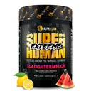 ALPHA LION Superhumain Poudre de pré-entraînement ultra-stim, Beta Alanine, L-Taurine et 356mg Caféine Tri-Source pour l'énergie soutenue, l'oxyde nitrique et la citrulline pour pompe (21 portions, Slaughtermelon)